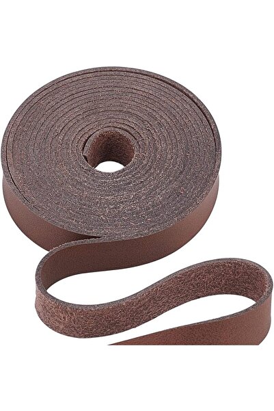 Generic Brown Leather Strap Strip, SYOSI, 2cm Wide 2m Long Leather Belt Strip...
