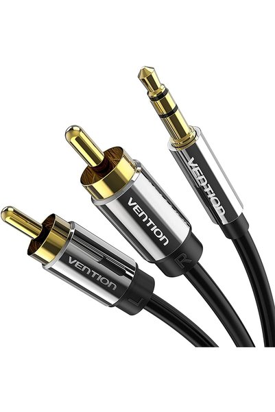Generic كابل صوت RCA 3.5 ملم إلى 2 RCA على شكل Y، كابل صوت ستيريو متوافق مع و...