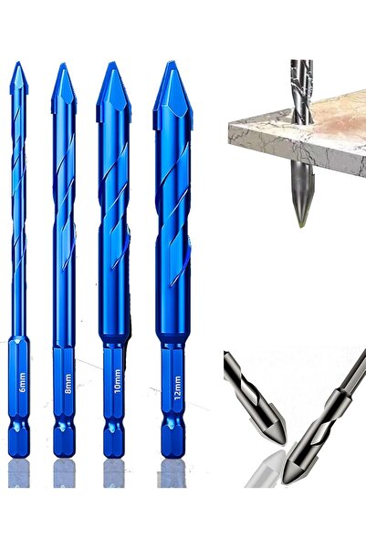 Generic 4PCS Twist Drill Bit, Eccentric Drill Bit Eccentric Drill Bit Tungste...