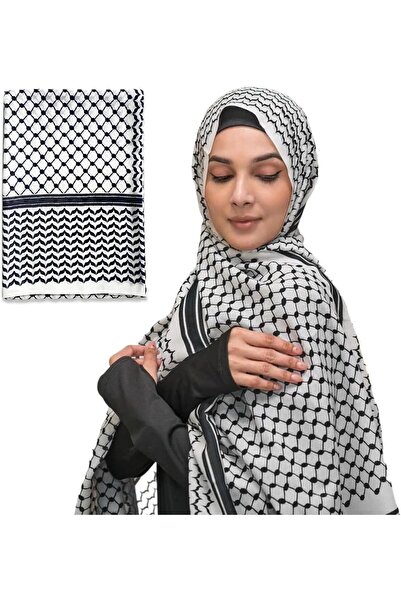 Generic Unisex Chiffon Keffiyeh Scarf, 28x71in Desert Shemagh Scarf - Classic...