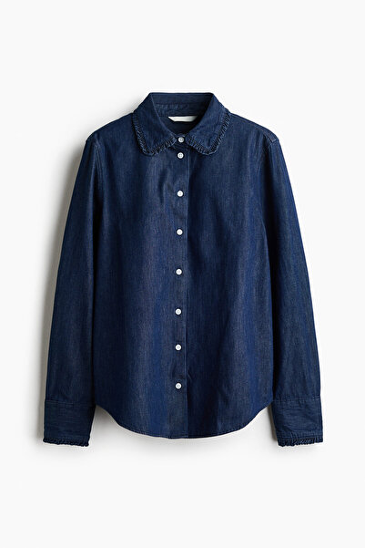 H&M Pamuklu Poplin Gömlek