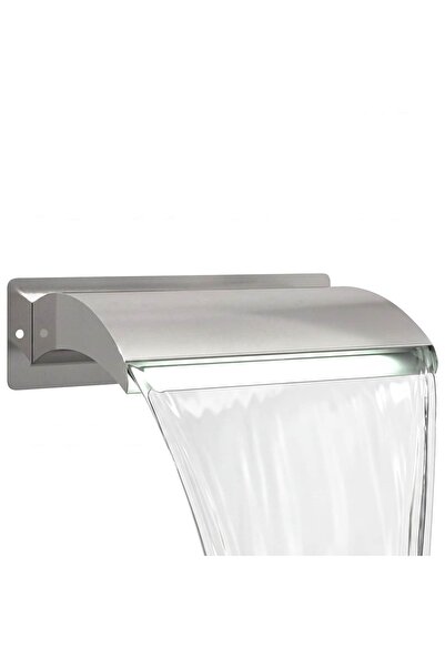 Syfax Cascada de Piscina cu LED Otel inoxidabil 304 51 x 26 x 13 cm
