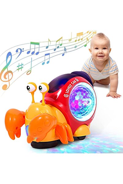 Generic Crawling Crab Baby Toy, Walking Tummy Time for Babies,Interactive Mus...