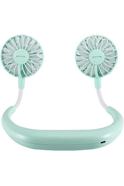 rexa Electric Fan USB Portable Fan Cold Fan Hands Free Neck Fan Hanging Recha...