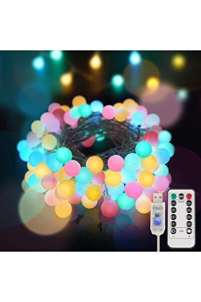 Generic Colorful Globe String Lights, Outdoor Waterproof, 40 LED with Remote,...