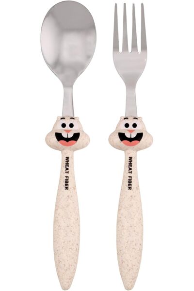 Generic Kids Fork and Spoon Set, BPA Free Stainless Steel Utensils for Toddle...