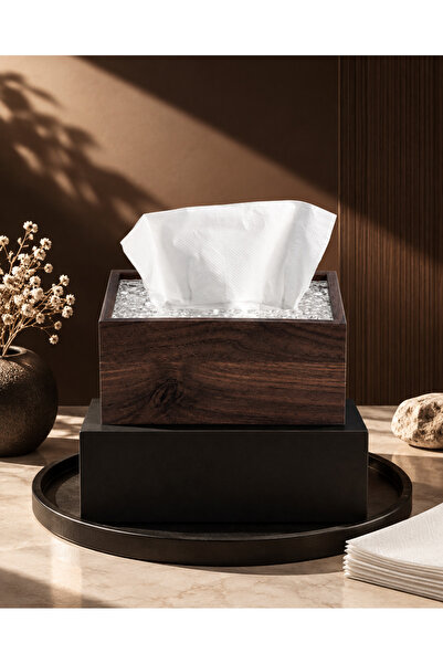 casa rosa Wooden tissue box