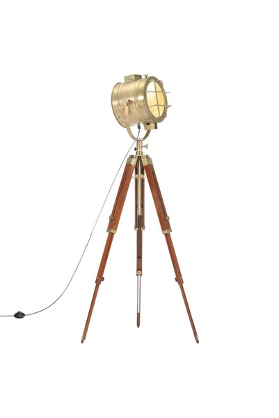 Syfax Lampa de podea trepied, 165 cm, lemn masiv de mango