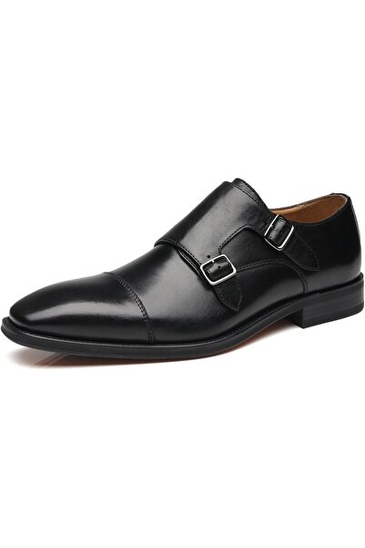 LABADA La Milano Mens Double Monk Strap Slip on Loafer Cap Toe Leather Oxford...