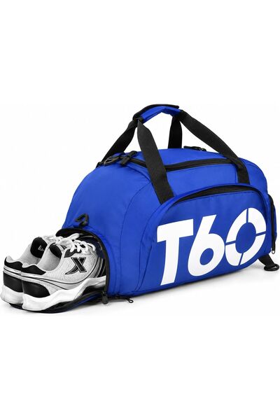 Generic Sports Bag with Shoe Compartment, Waterproof Pocket for Wet Towels, C...