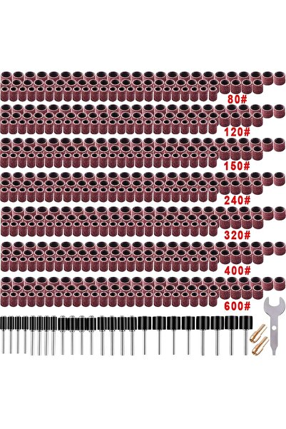 Generic 531PCS Sanding Drum Set,Sander Sleeves Grit 24 Pcs Drum Mandrels 2 Pc...