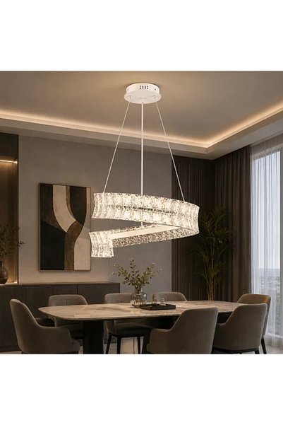 Generic Brand ثريا مودرن أبيض LED 105 واط HA/F7295PRO/WH+3C