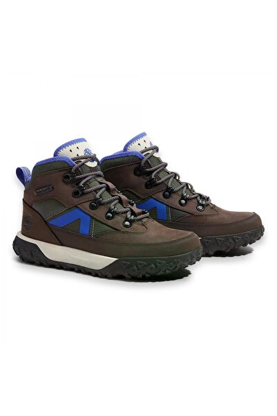 Timberland Tb0A6Ash Greenstride Motion 6 Mid Lace Up Waterproof Kahverengi Unisex Bot