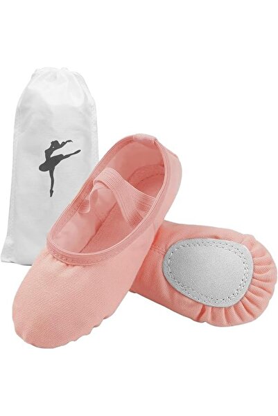 Generic Girls Ballet Shoes Highly Stretch Canvas Adult Ballet Slippers Split ...