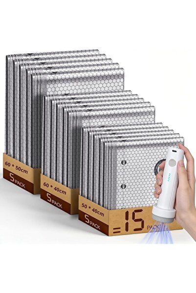 Generic Vacuum Storage Bags with Electric Pump, Compressed Vacuum Storage Kit...