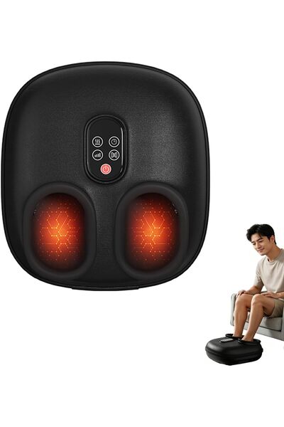 Generic Foot Massager Machine with Heat, 3-in-1 Air Compression & Shiatsu Kne...