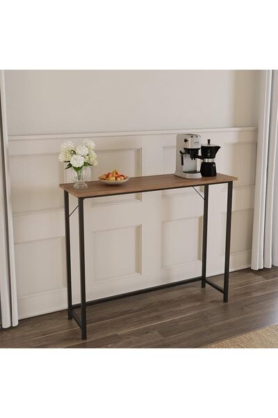 AnneFish Narrow Console Table 100cm, Simple Sofa Table Home Coffee Corner Dis...
