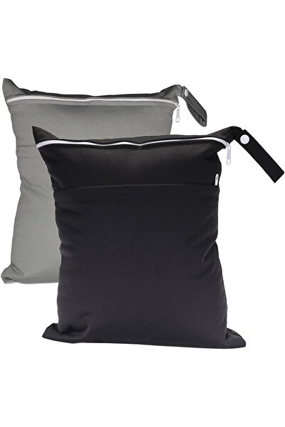 Generic [2 Pack] Waterproof Wet Dry Bags - Dual Zippered Compartments for Swi...