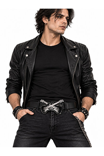Metal Giyim Gitar Tokalı Kemer