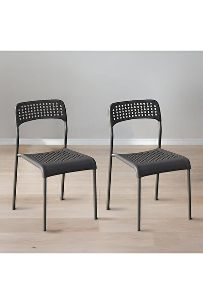 Generic Contemporary Stackable Metal Chair Steel Legs,Dining, Solid Back,Arml...