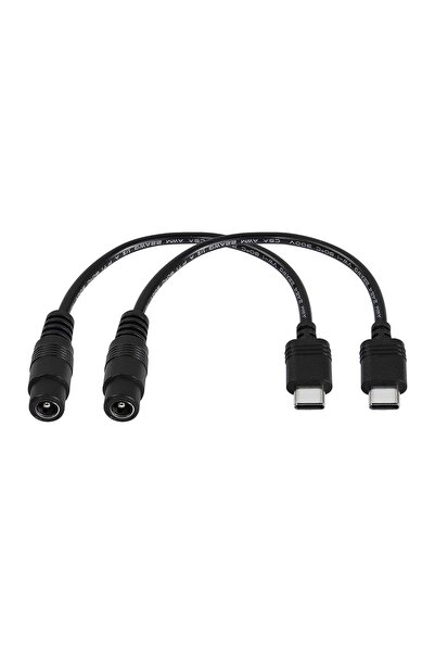Generic 5V DC 5.5 2.1mm Female to USB Type C Adapter Cable Connector Power Ex...