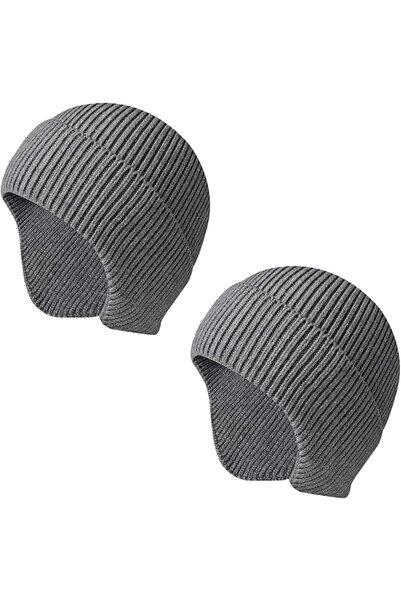 TERRIFI Knit Beanie Hats Winter, 2Pieces Winter Beanie Hat Set, Mens Winter W...