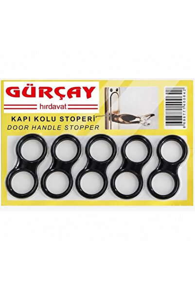 Gürçay Hırdavat Πώμα παραθύρου πόρτας σιλικόνης 5 τεμαχίων μαύρο