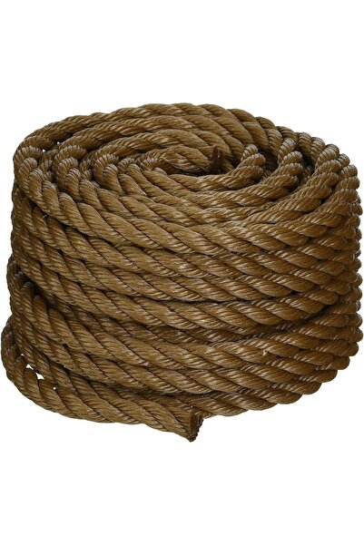 Generic 5011635 Twisted Polypropylene Rope, 1/2 by 50 Feet, Brown