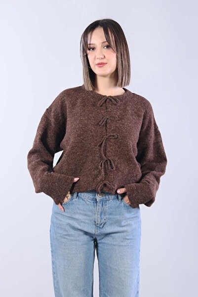 Mckanzie 01903 Mohair Thick Lace-Up Cardigan