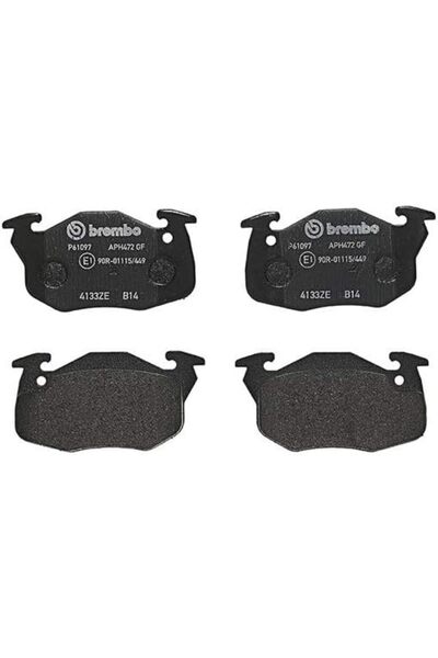 Generic P61097 Front Disc Brake Pad - Set of 4