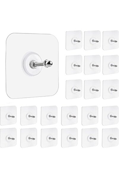 Generic Adhesive Hooks Heavy Duty 20 Pcs, Wall Hooks Command Hooks Towel Hook...
