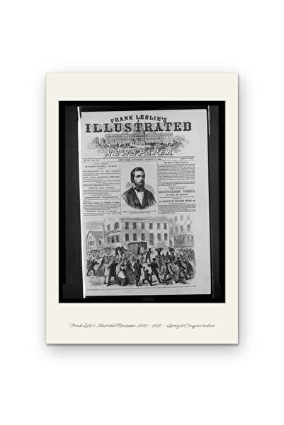 OEM Poster Carton 250g A4, Ziar Istoric Ilustrat Frank Leslie din 1860, Arhiv...