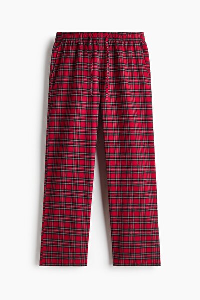 H&M Flanel Pantolon Relaxed Fit