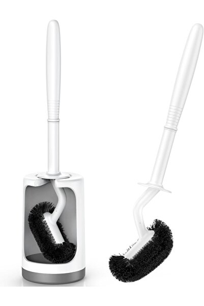 GENERIG Toilet Brush, Toilet Bowl Brush Holder Set: Bathroom Deep Cleaning To...