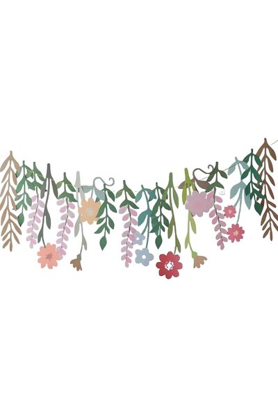 Generic Paper Flower Garland, Paper Leaves Banner Decorations, Wall Decoratio...