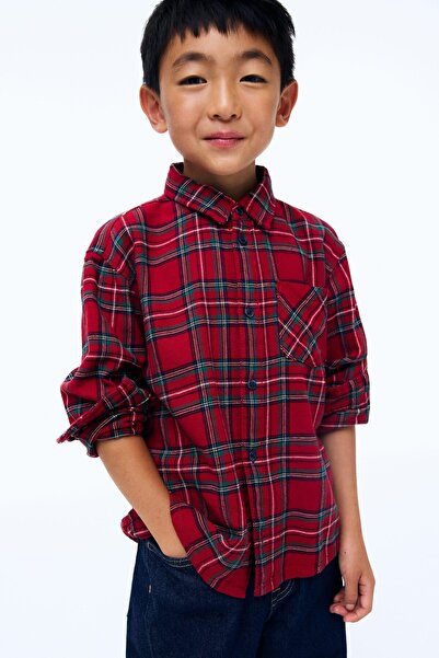 H&M Pamuklu Flanel Gömlek
