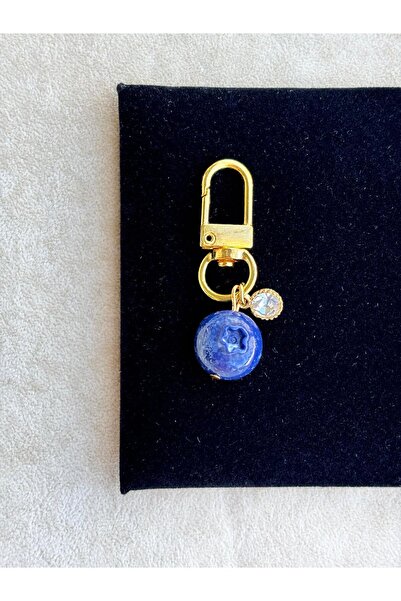 PEONY peonyofficiall Yabanmersini Charm Gold Altın Kaplama Blueberry Cüzdan S...