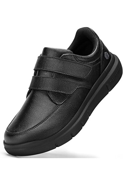 FitVille Leather Business Formal Shoes, Mens Slip on Loafers Comfortable Dres...