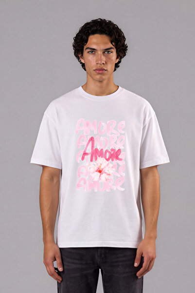 VSRN Amorr Design Pre-Printed White Oversize T-Shirt