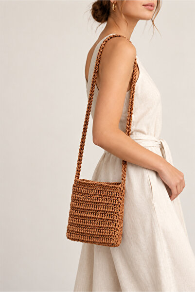 orixa Straw Bag - Hand Knitted Bag - Paper String Bag - Daily Shoulder Bag