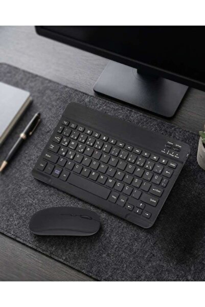 BİN1ÇEŞİT Bluetooth Klavye Mouse Seti Taşınabilir Wireless Bilgisayar Aksesuarı