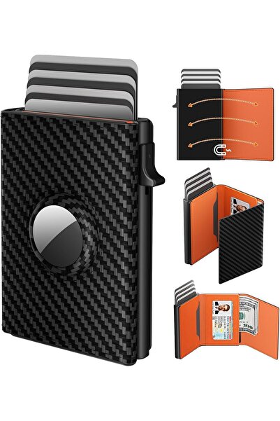 Generic AirTag Wallet for Men Slim Wallet Minimalist Bifold Wallet for Apple ...
