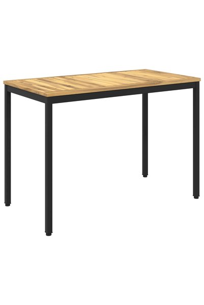 Syfax Masa de cina pentru gradina Alb si negru 108,5 x 55 x 75 cm
