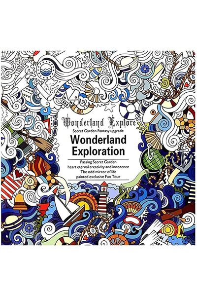 Generic Coloring Books Wonderland Exploration, Olefu 1 Pieces DIY Decompressi...