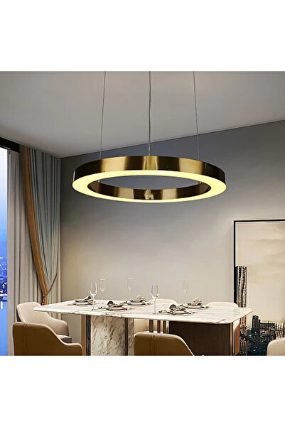 Generic Brand ثريا مودرن ذهبي زيتي LED 48 واط 60 سم HA/C5577SDS/600CR+WW