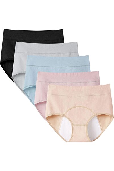 Generic High Waisted Cotton Period Underwear, Leek Proof Menstrual Panties Br...