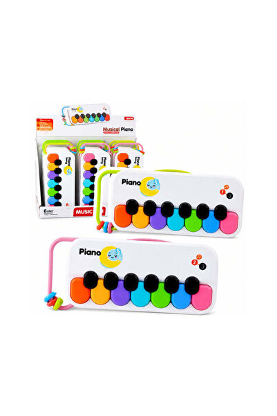 OEM Παιδικό Μουσικό Πιάνο 7 Πλήκτρων με Λαβή 24cm - Kids Musical Piano with 7...