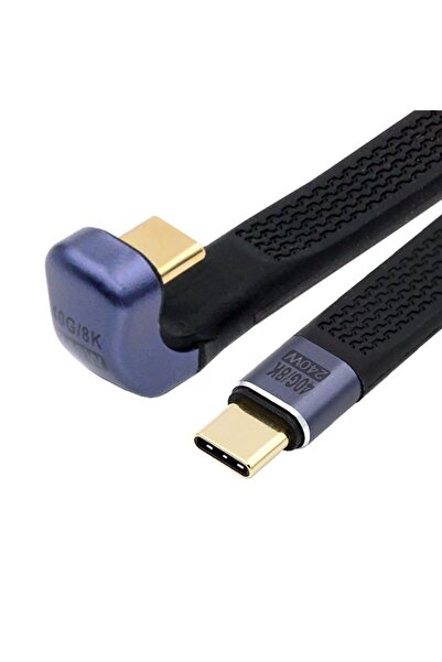 Generic كابل USB4 بسرعة 40 جيجابت في الثانية من النوع C ذكر إلى ذكر بقوة 240 ...