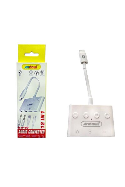 OEM Andowl Αντάπτορας Ήχου 12 σε 1 για iPhone Q-A190 - 12in1 Audio Converter