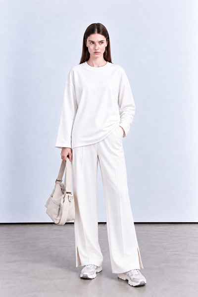 WHITE DESIGN oversize sweatshirt tunik